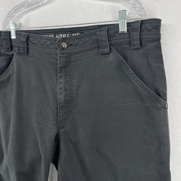 DULUTH Pants Mens 40X30 Flex Fire Hose HD Standard Fit Carpenter Work Black - Picture 4 of 16